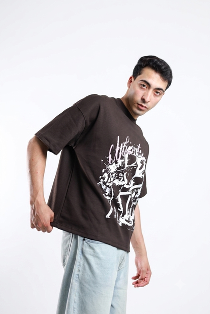 Street Revolt Tee - Brown / Dark Gray