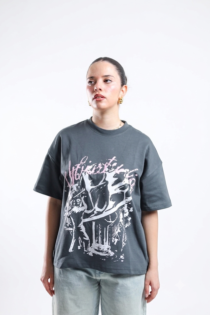 Street Revolt Tee - Brown / Dark Gray
