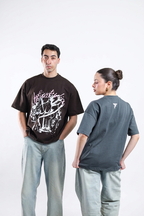 Street Revolt Tee - Brown / Dark Gray