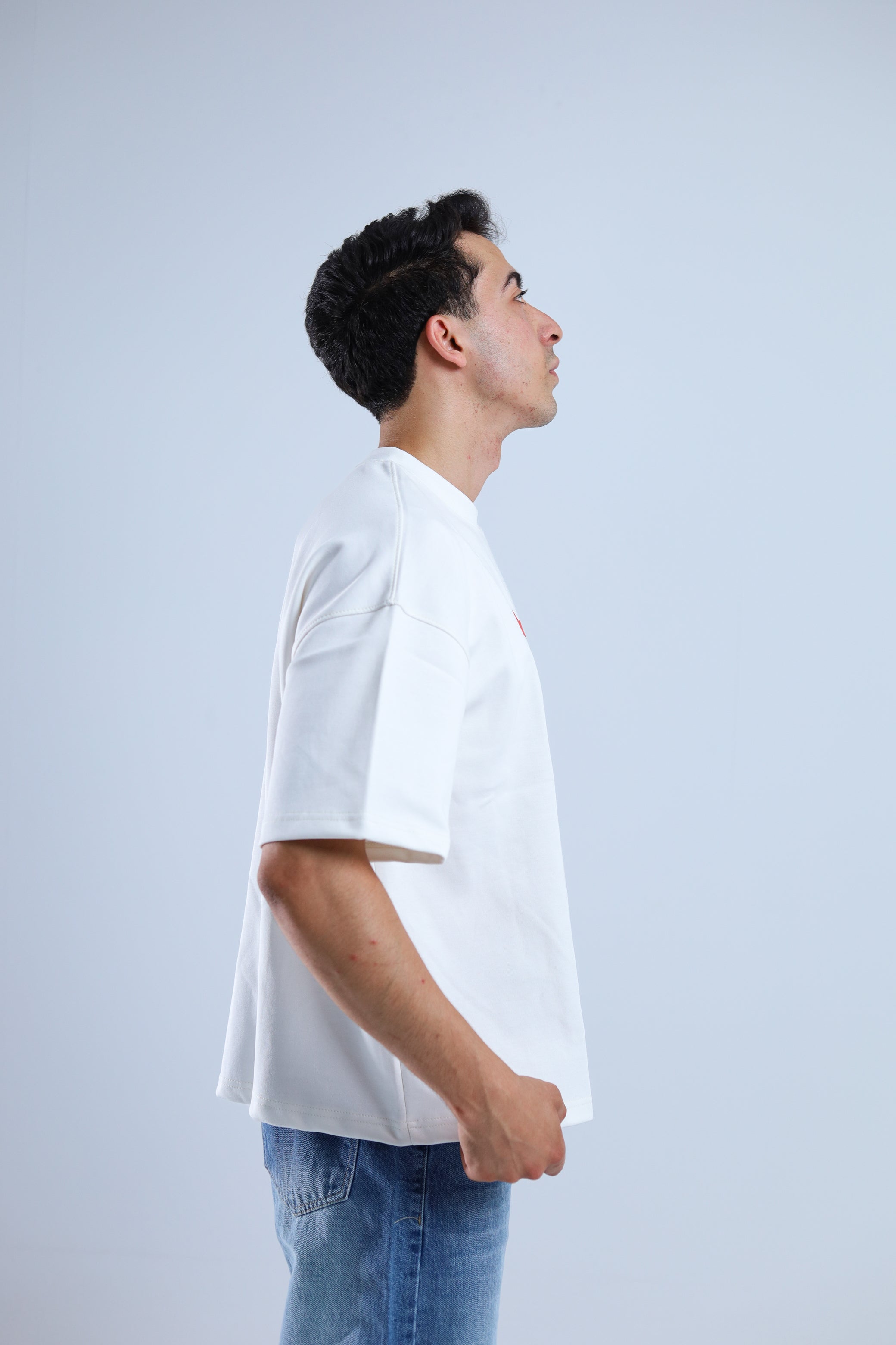 Hected Boxy Tee - Navy / White