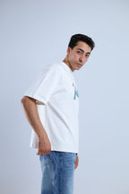 Hected Boxy Tee - Navy / White
