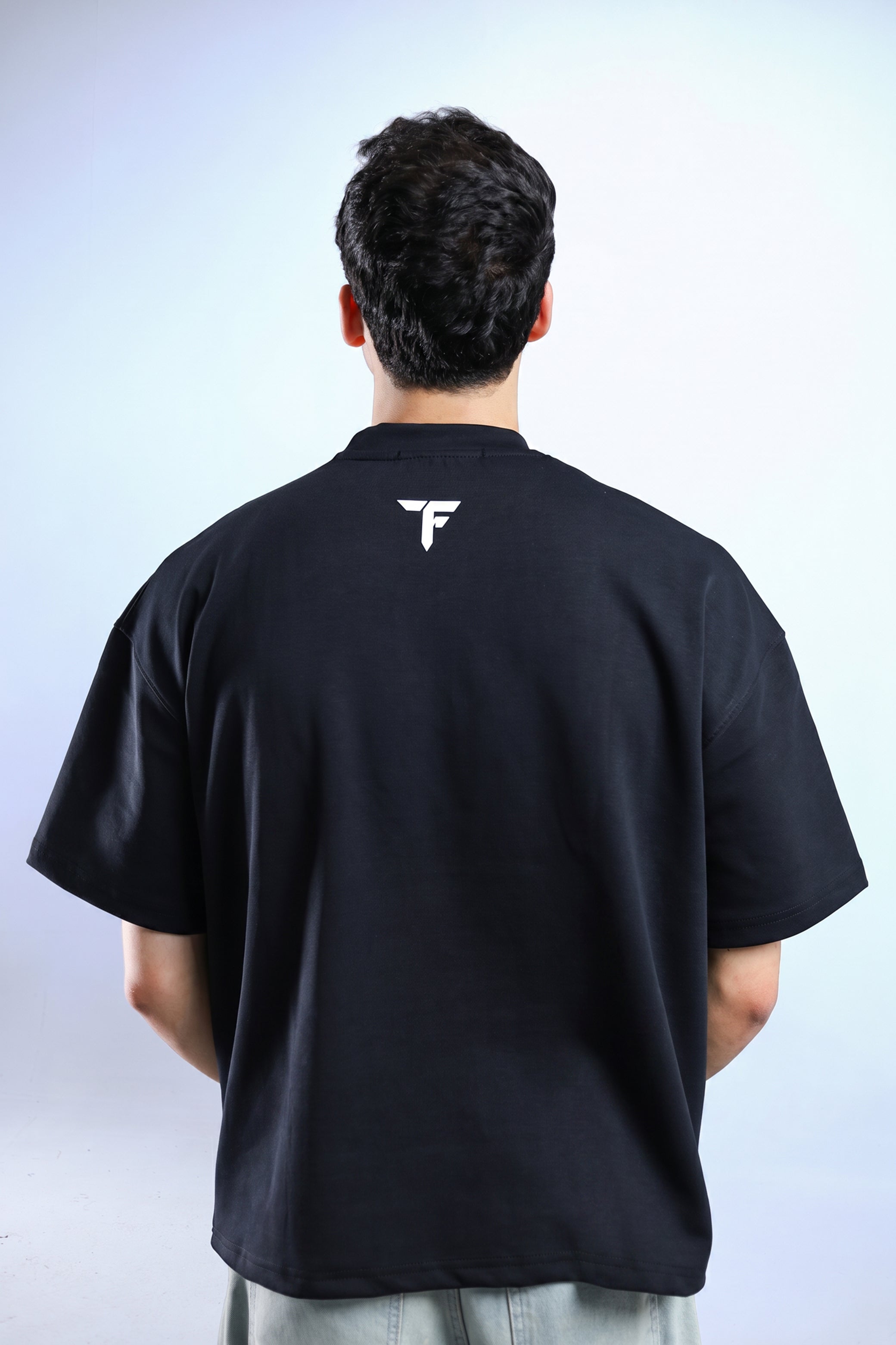 Hected Boxy Tee - Burgundy / Black