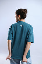 Tokyo 26 Boxy Tee - Black / White / Cyan